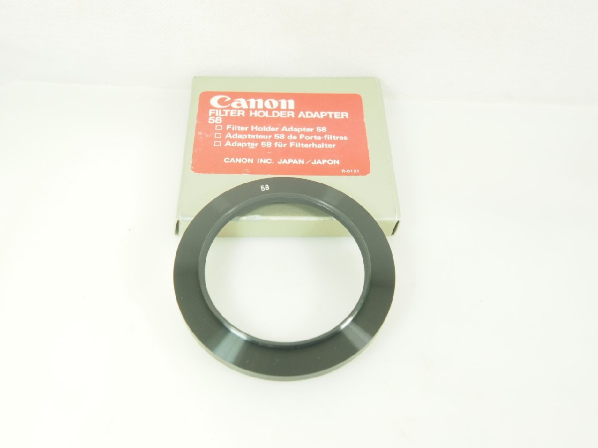T240-B999☆☆キヤノン ゼラチンフィルターホルダー アダプター 58拍卖