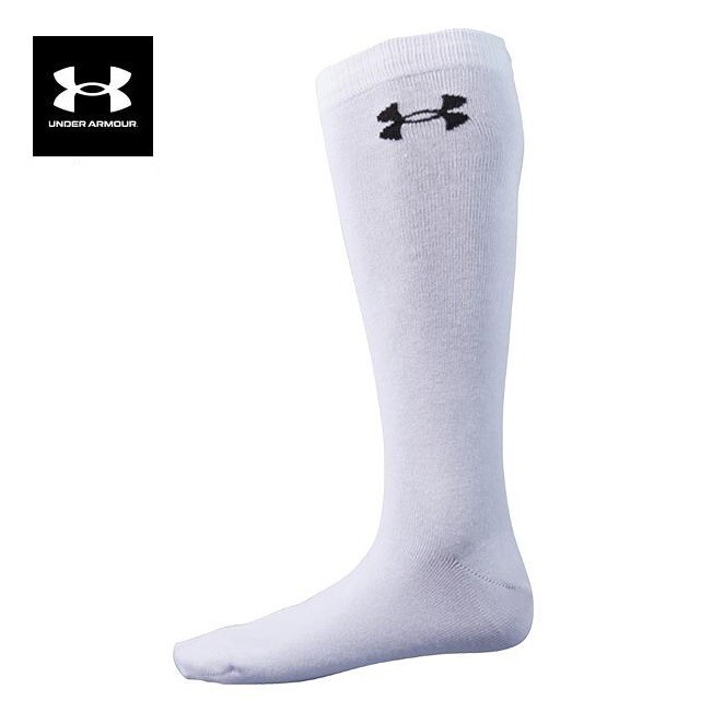 即決価格【消費税 送料すべて込み】新品未使用 アンダーアーマー ソックス 白にマーク黒 SM 野球 ソフトボール 普段履きにどうぞ!に 拍卖