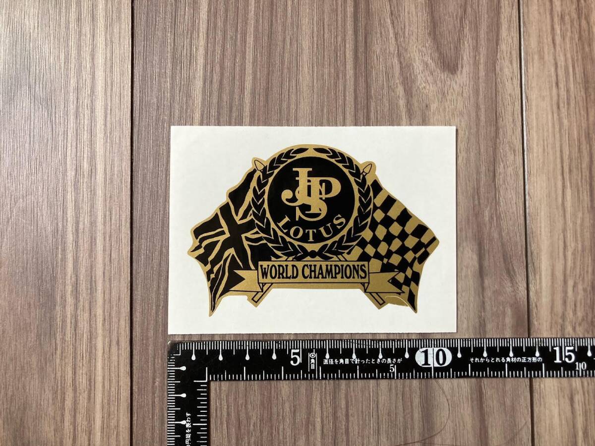 送料無料 JOHN PLAYER SPECIAL JPS ジョン プレイヤー ワールドチャンピオン ステッカー ゴールド拍卖