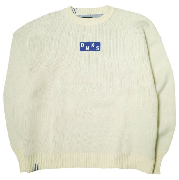 Danke Schon ダンケシェーン EMBROID CREW NECK KNIT ロゴ刺繍クルーネックニット 21S-KNL041-DS Free IVORY セーター プルオーバー g20746拍卖