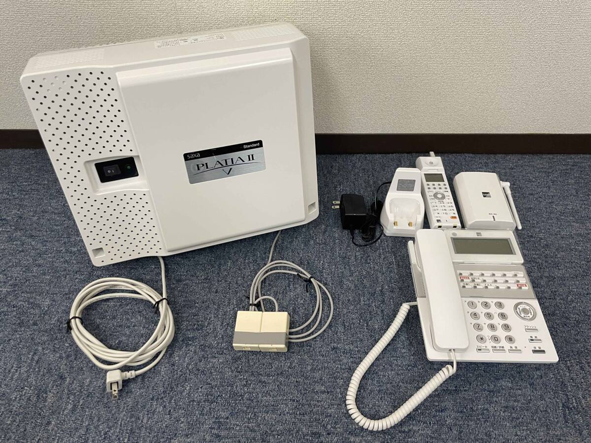 ☆Saxa サクサ株式会社 PT1000ⅡSta主装置Vセット☆PT1000Ⅱ Sta主装置V 18ボタン電話機:TD810(W) コキ:DCT805☆T0000837-2拍卖