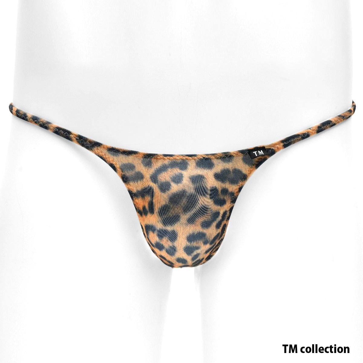 335031-63 TM COLLECTION YKS Variety of patterns ハギナシシャープ Tバック ビキニ 下着 パンツ メンズ(豹ヒョウ ブラウン) L 吸水速乾拍卖