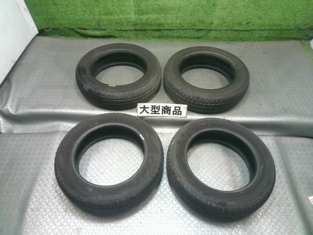中古夏タイヤ4本セット ダンロップ ENASAVE EC204 155/65/R14 2023年製 溝5~6mm拍卖