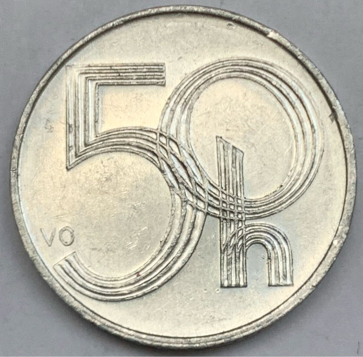 海外コイン チェコ共和国 50ハレル 2003年拍卖