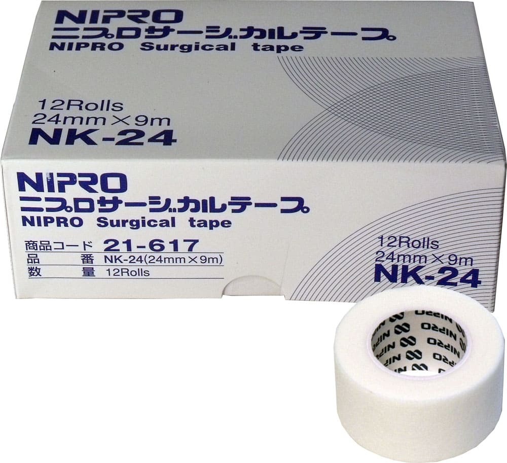 ニプロ サージカルテープ NK-24 24mm×9m 業務用12巻入拍卖