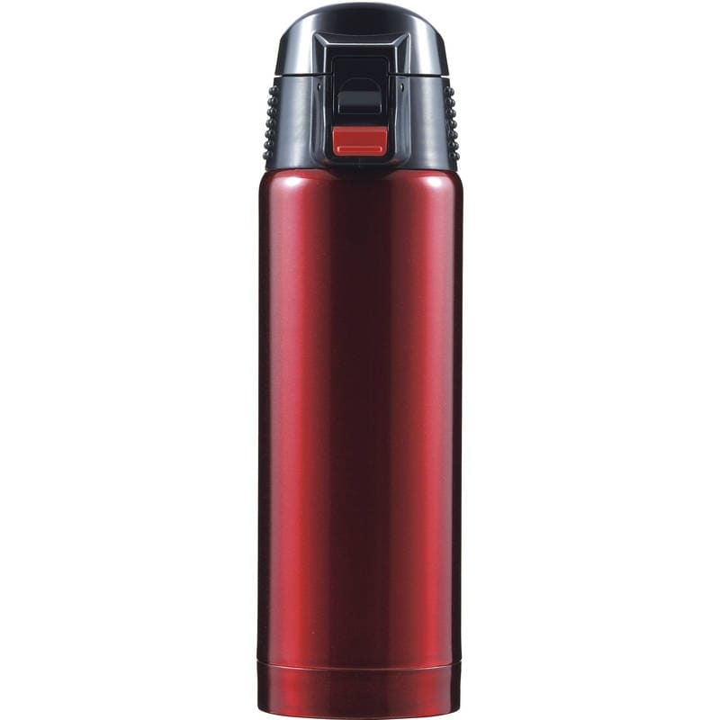 ジール 真空二重断熱構造ワンタッチ式マグボトル500mL F-2444 レッド拍卖