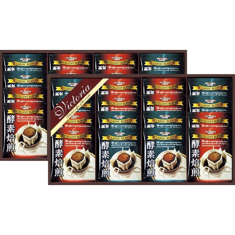 ビクトリア珈琲 酵素焙煎ドリップコーヒーセット ND-400拍卖