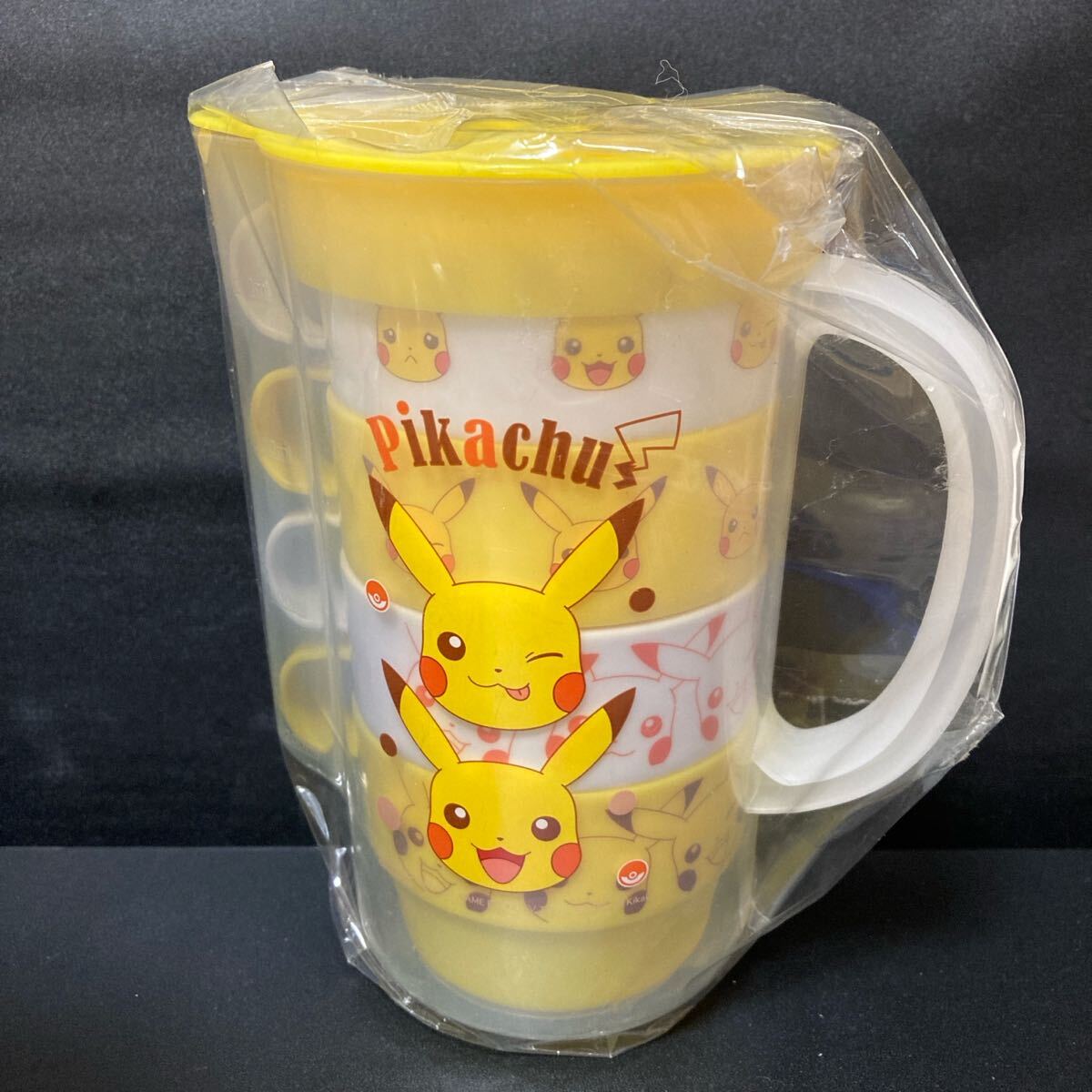 ポケットモンスター ピカチュウ ケース付スタッキングコップ 4Pセット グッズ ポケモン コップ カップ拍卖