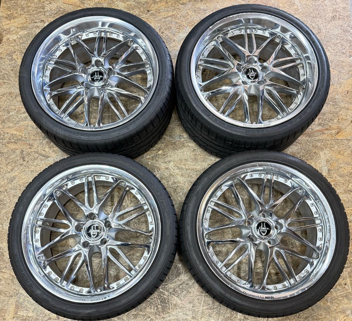 【希少!】Kranze BORPHES ヴォルフェス 19インチ 8.5J+44 9.5J+44 PCD114.3 5穴 5H スカイライン クラウン レクサス マークX ソアラ 拍卖