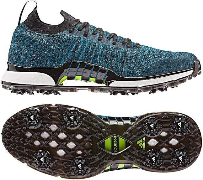 定価22000円 25cm●アディダス ゴルフシューズ ツアー360 XT プライムニット TOUR360 XT PK PRIMEKNIT 緑 F35407 GOLF スパイクレス拍卖