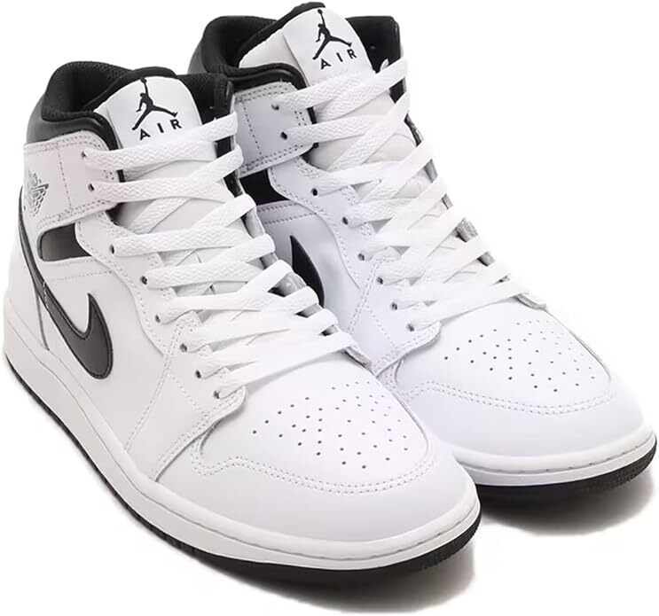 送料無料 29.5cm●NIKE ナイキ エア ジョーダン 1 ミッド AIR JORDAN 1 MID 白 黒 DQ8426-132 スニーカー AJ拍卖