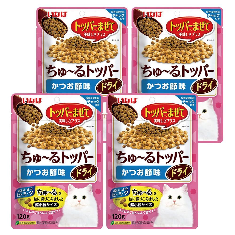 いなば ちゅ~るトッパー ドライ かつお節味 120g×4個拍卖
