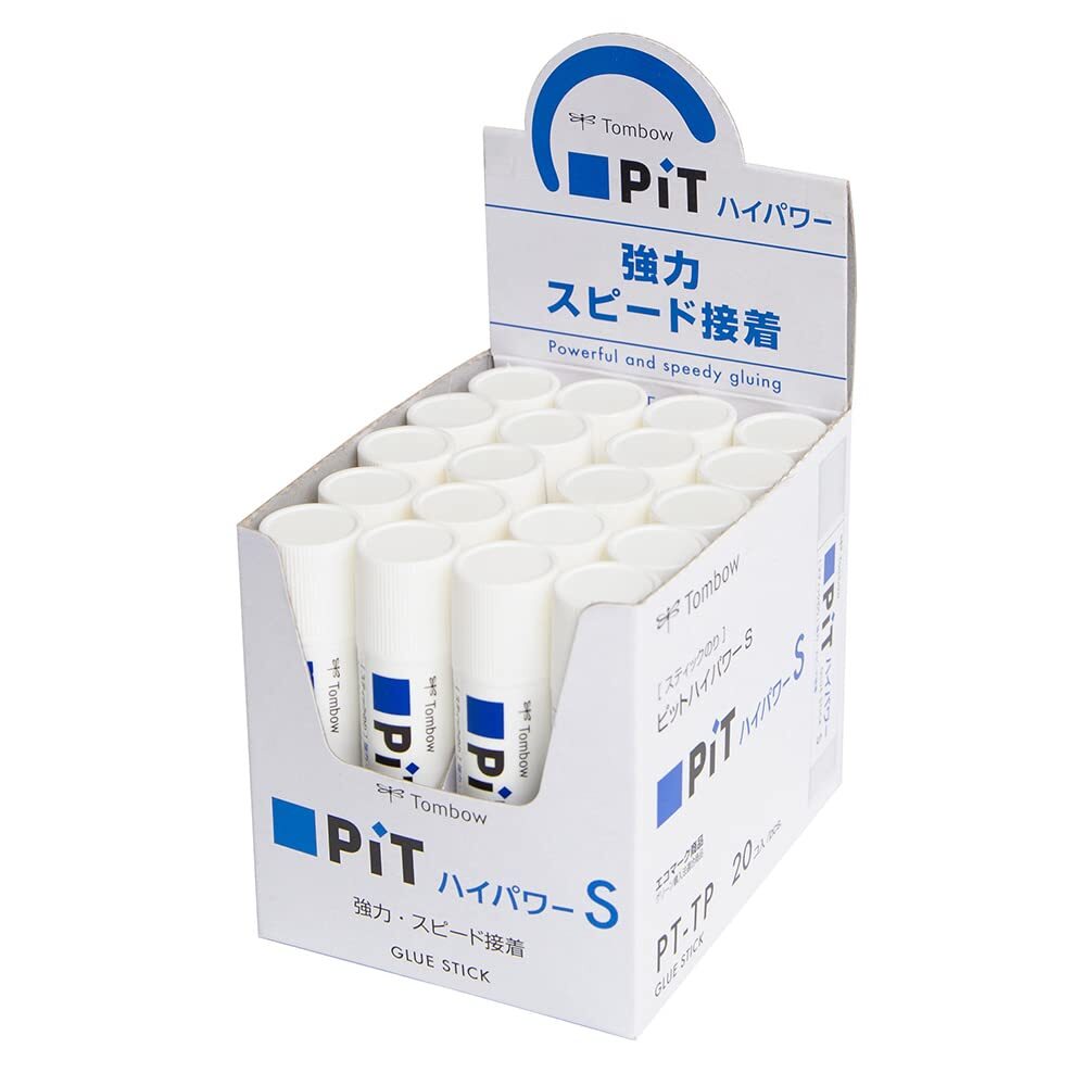 トンボ鉛筆 スティックのり PiTハイパワー Sサイズ (強力・スピード粘着) (10g) 20本 PT-TP-20P拍卖