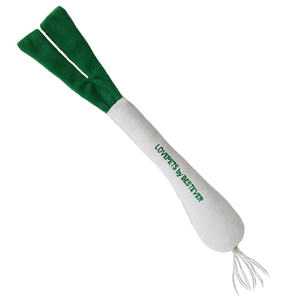 【LOVE PETS by BESTEVER】 長ネギ 犬 猫 おもちゃ ペットトイ カシャカシャ キュッキュッ 音が鳴る 遊ぶ ストレス解消拍卖