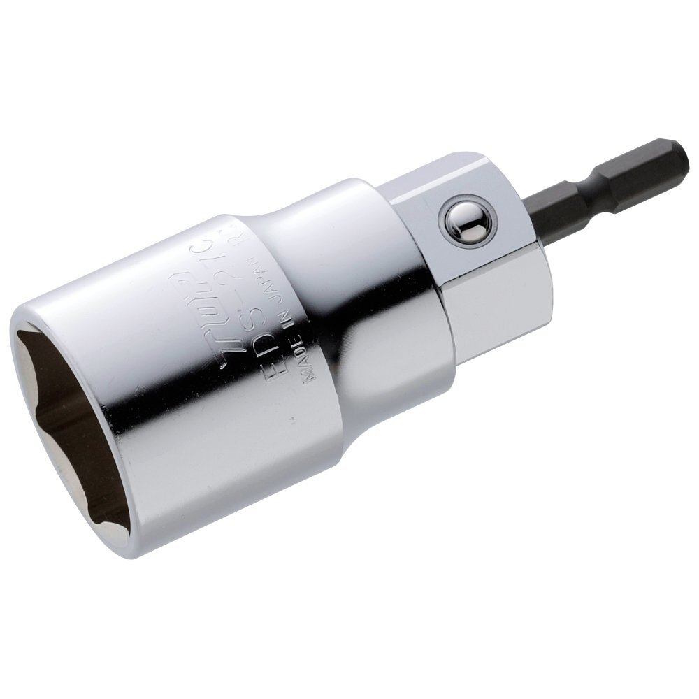 トップ工業 (TOP) 電動ドリル用 コンパクトソケット 対辺27mm 全長92mm 6角 仮締め用 軽量 土木 建築 工具 EDS-27C 燕拍卖