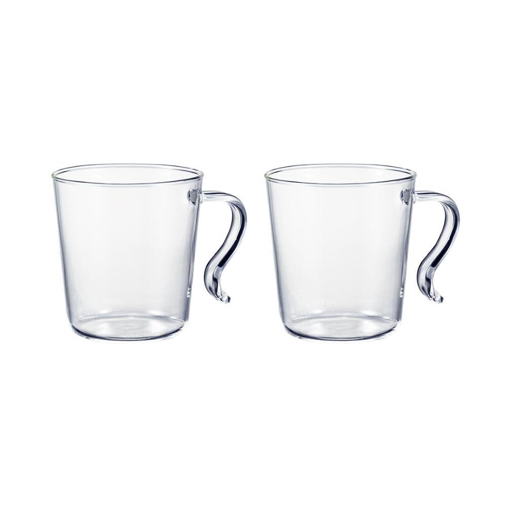 HARIO(ハリオ) 耐熱スタッキングマグ 2個セット 300ml コーヒー ティー グラス 電子レンジ・食洗機OK 耐熱ガラス 日本製 SRM拍卖