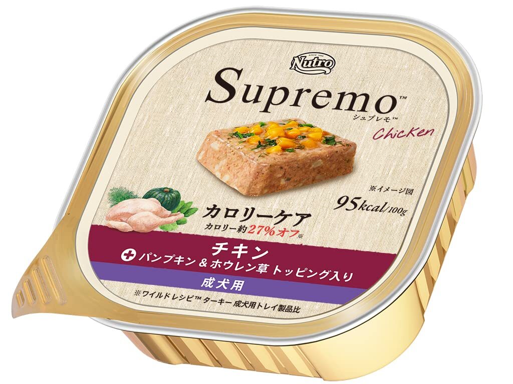 nutro ニュートロ シュプレモ カロリーケア チキン 成犬用 トレイ 100g×24個(まとめ買い) ドッグフード拍卖