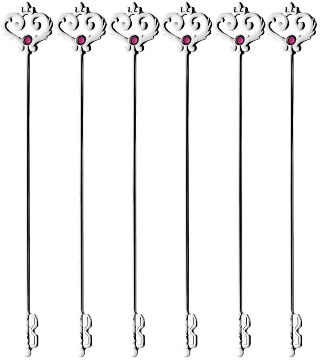 高桑金属 ハーキィ シルバー マドラー パープル 6本セット 519767拍卖