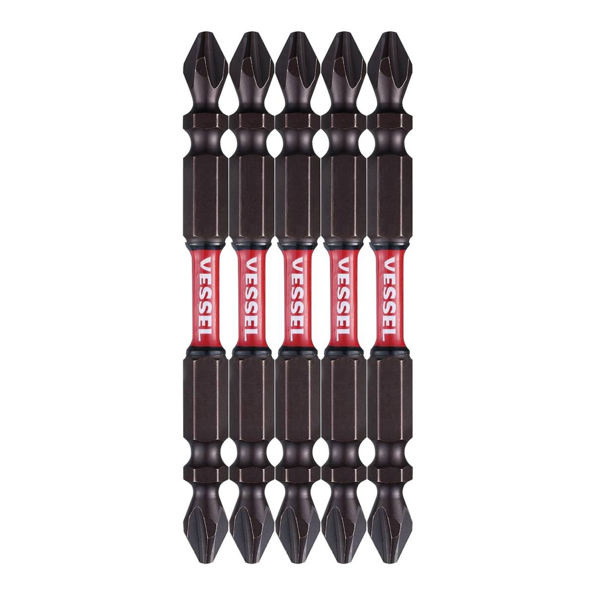 ベッセル(VESSEL) サキスボ トーションビット 両頭 +2×φ4×82mm 5本組 SST5P2082拍卖