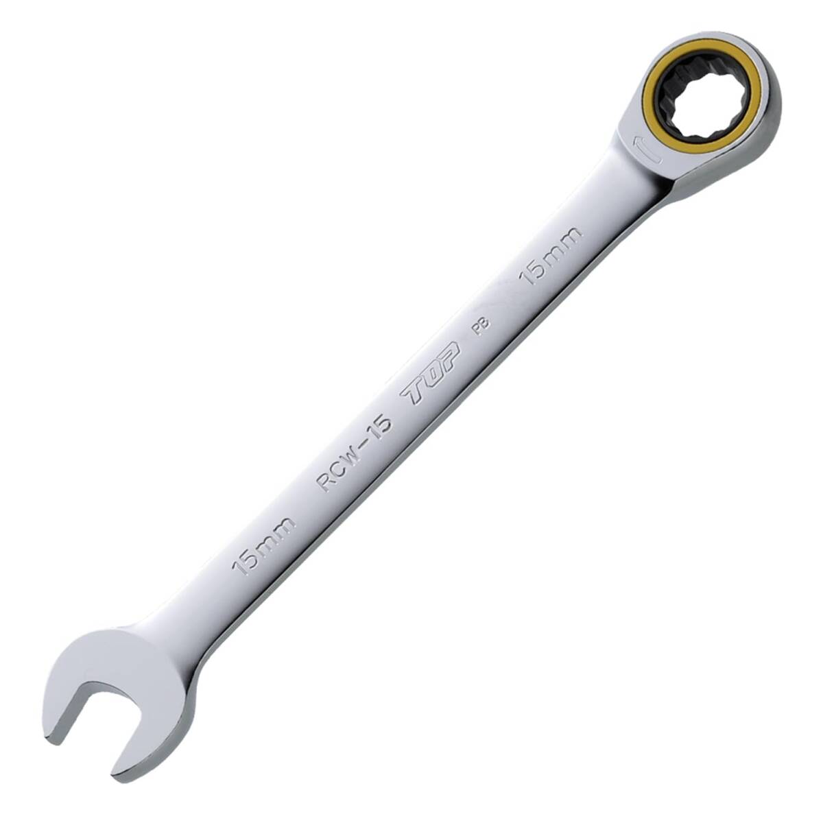 トップ工業 (TOP) ラチェットコンビ 対辺15mm 本締め可 送り角度5° ギアレンチ RCW-15拍卖