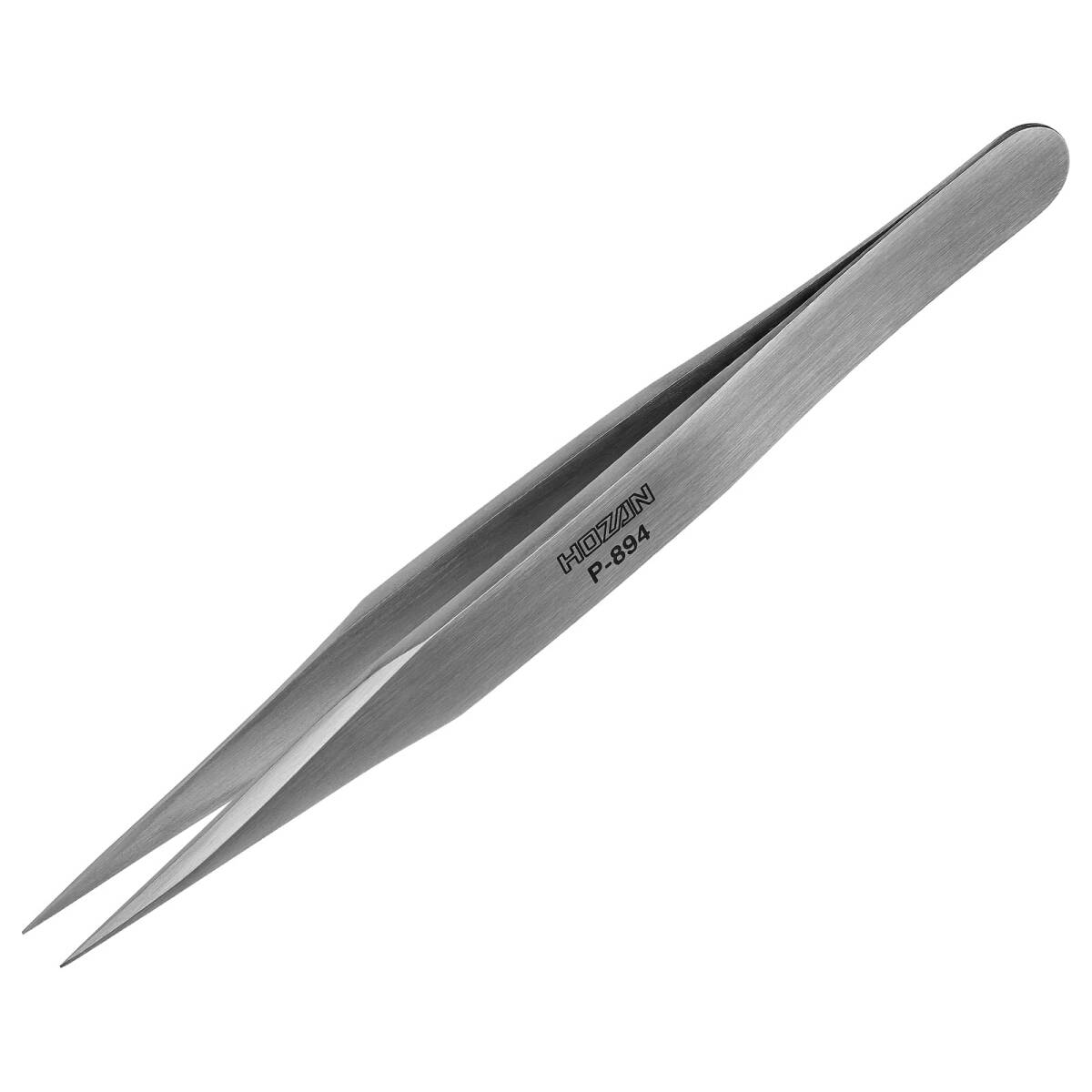 ホーザン(HOZAN) ピンセット(強力型) ツイーザー 厚肉、高耐久仕様 材質ステンレス 全長125mm 先端幅0.25mm P-894拍卖