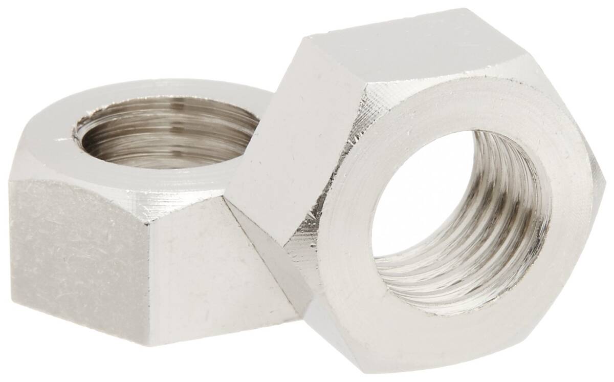 TRUSCO(トラスコ) 六角ナット1種 真鍮ニッケル M20×2.5 2個入 B93-0020拍卖