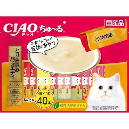 チャオ (CIAO) ちゅ~る とりささみバラエティ 40本拍卖