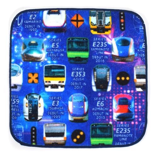 COLORFUL CANDY STYLE ハンカチタオル 男の子 子供 小さめ かわいい キッズ 単品 電車の顔コレクション ※JR東日本商品化拍卖