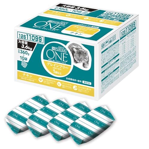 ピュリナワン キャット ドライ グレインフリー1歳以上 チキン 3.6kg(360gx10袋入)拍卖