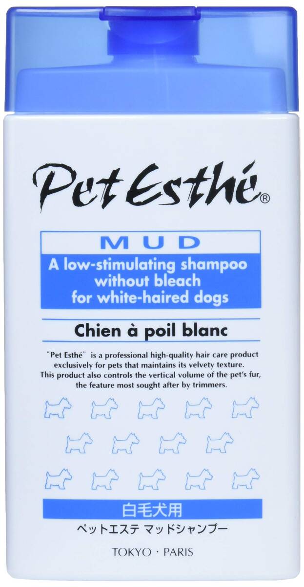 ニチドウペットエステ マッドシャンプー 白毛犬用 350ml拍卖