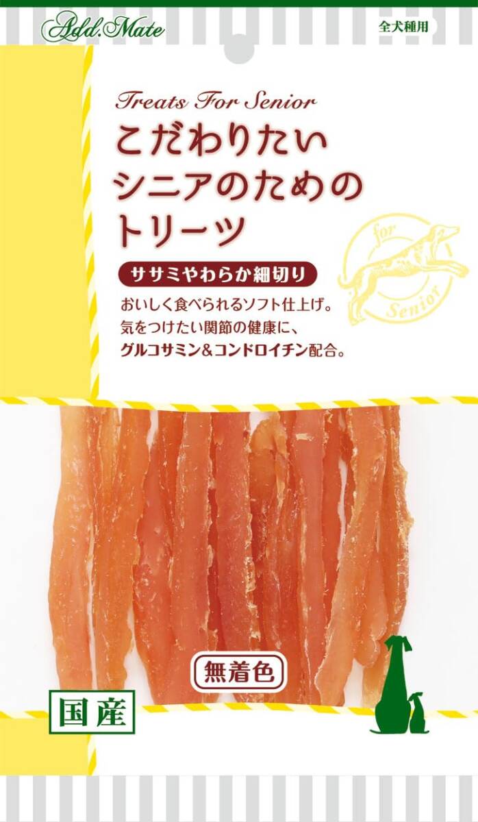 アドメイト (ADD. MATE) こだわりたいシニアのためのトリーツ ササミやわらか 細切り 40g拍卖