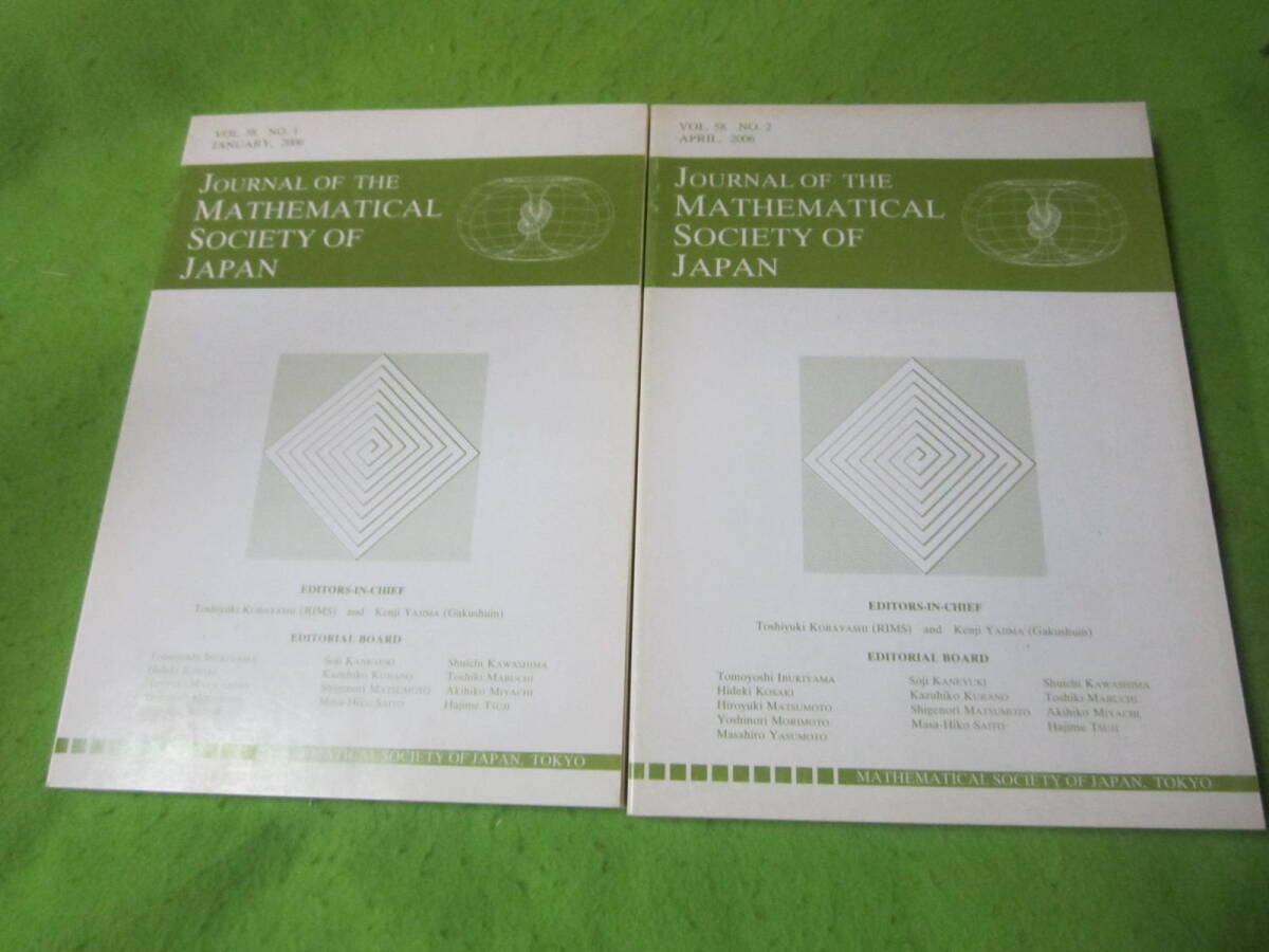 日本数学会 Journal of the Mathematical Society of Japan 2006 vol58 no1+2セット拍卖