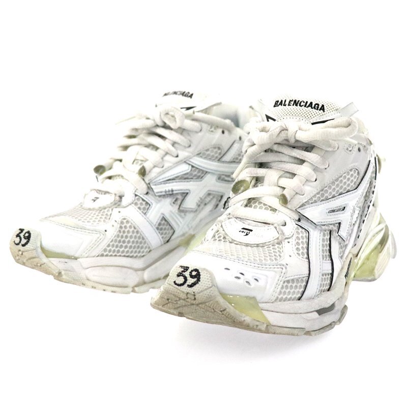 ◆ BALENCIAGA / バレンシアガ ◆ 772767 RUNNER スニーカー ホワイト ◆ サイズ:39(約26cm)拍卖