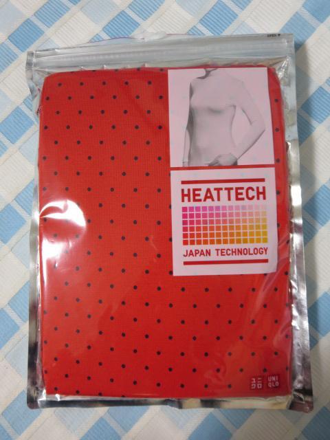 ユニクロ ヒートテック タートルネックT(長袖) WOMEN S 15 RED 赤ドット拍卖