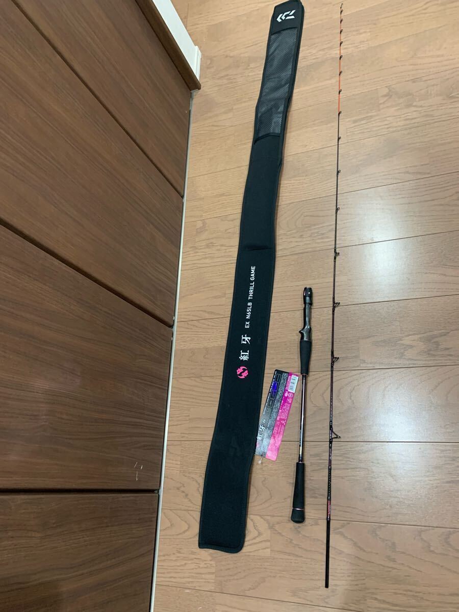 使用数回 DAIWA ダイワ 紅牙EX N65LB TG タイラバ オフショア 船 釣り フィッシング ロッド 竿 鯛 根魚 イカ等 未記入保証書有り拍卖