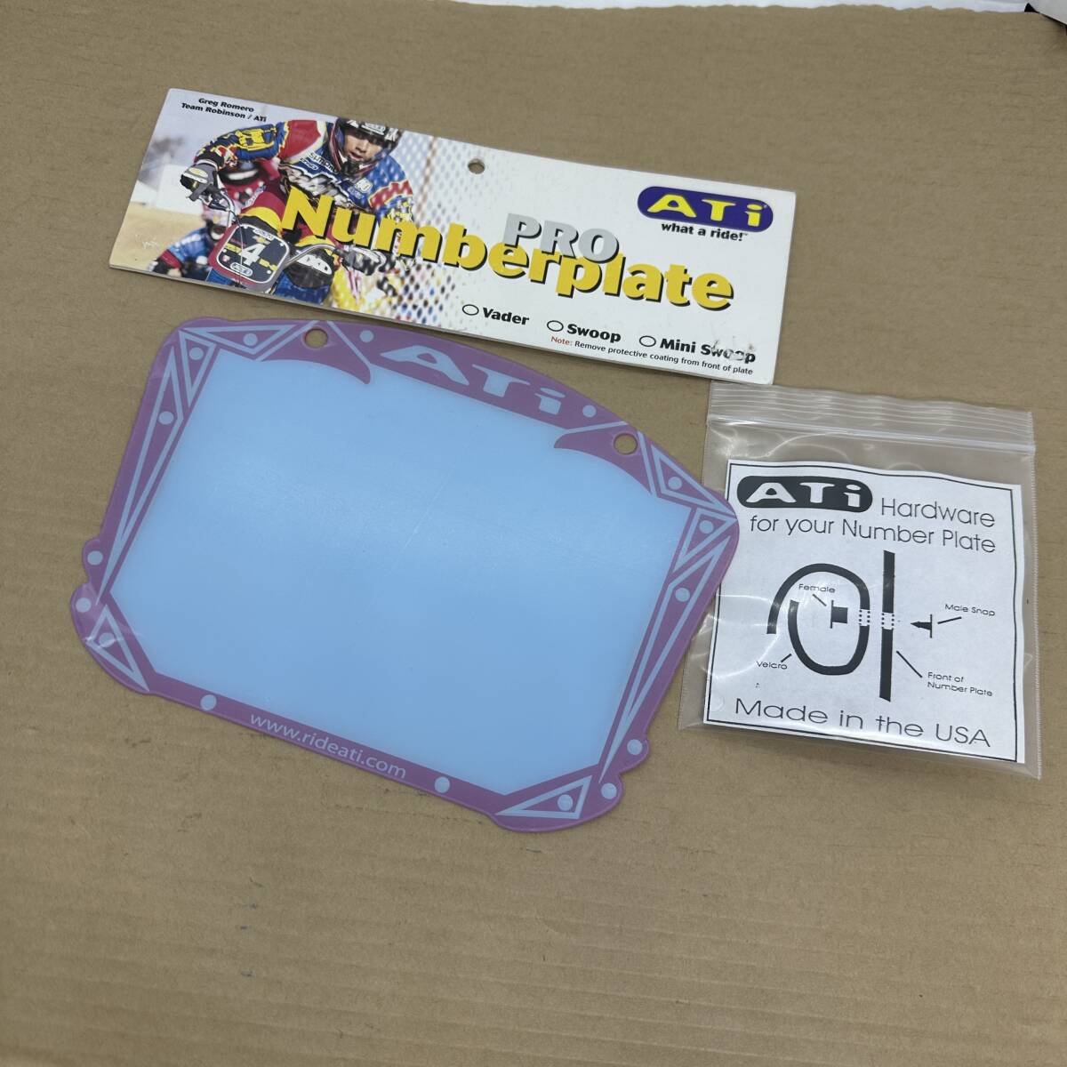 ATI / PRO NUMBER PLATE MADE IN USA NEW OLD STOCK 90s BMX拍卖
