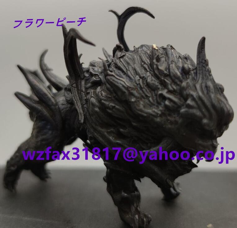 銅塑上古異獣莽荒紀白虎混沌食山海経神獣古風麒麟置物拍卖