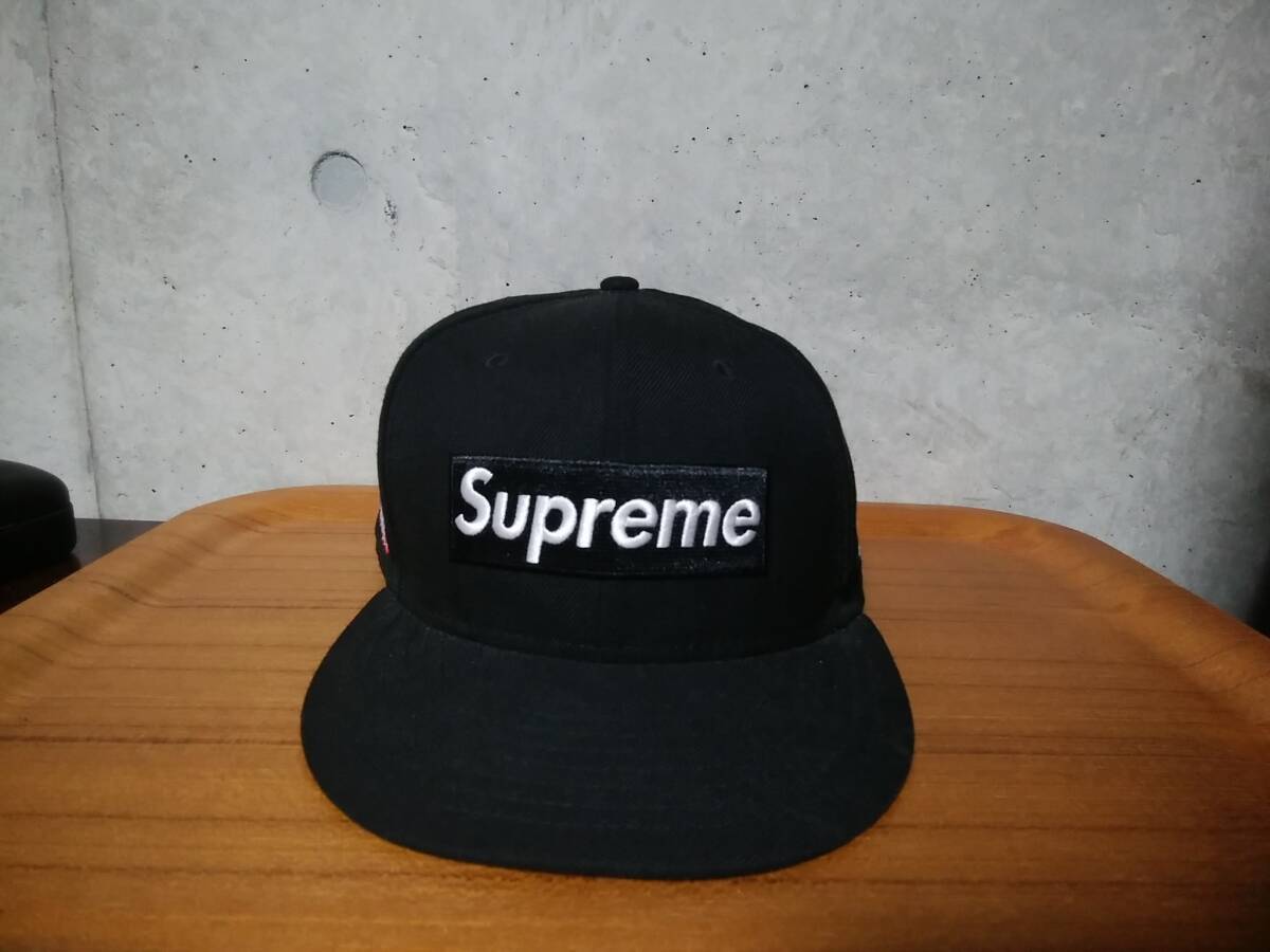 【Supreme シュプリーム×NEW ERA ニューエラ 】ベースボールキャップ ボックスロゴ刺繍 box logo 限定コラボモデル 人気アイテム拍卖