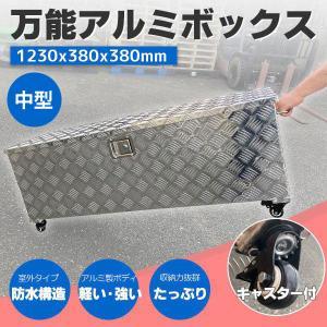 万能アルミボックス 超大型 長1230×奥行380×高さ380mm着脱キャスター付き・道具箱 荷台箱 保管箱 収納 鍵付き 荷台ボックス BOX拍卖