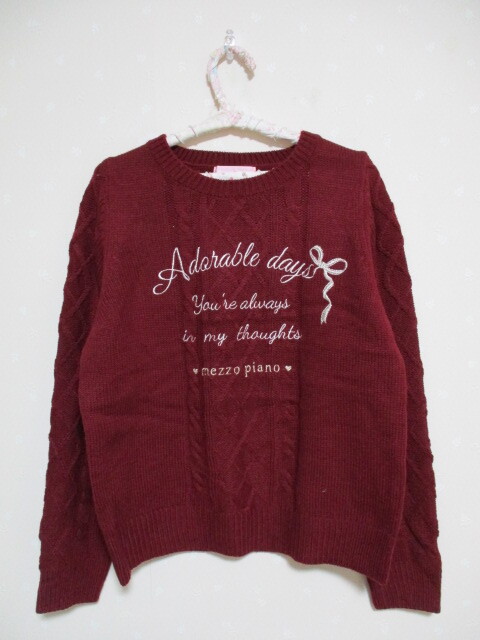 ● メゾピアノ ● ☆可愛いセーター☆ 150cm 50206 未使用拍卖