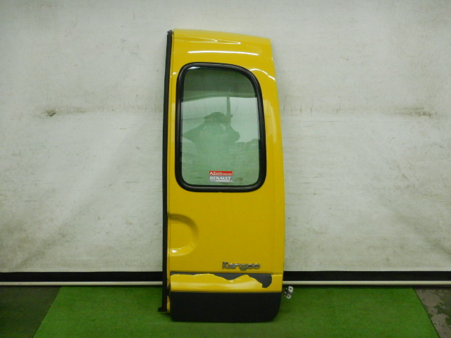 8D】【396】【送料記載】 ルノー カングー GH-KCK4M 右側 バックドア レモンイエロー RENAULT KANGOO リアゲート【412065】拍卖