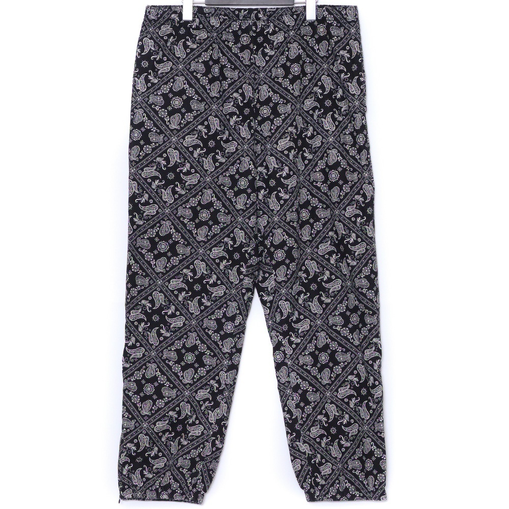 SUPREME Bandana Track Pants Mサイズ ブラック シュプリーム バンダナトラックパンツ ワーク ペイズリー拍卖