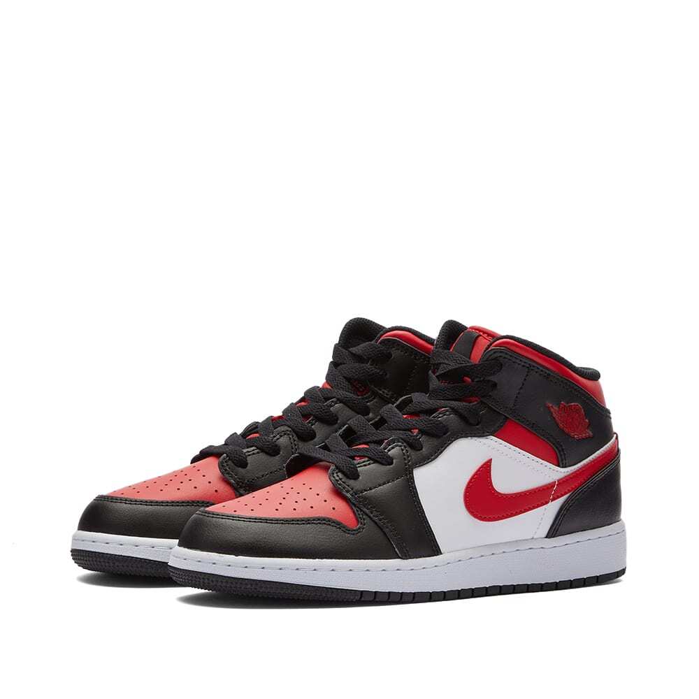 ナイキ エアジョーダン 1 ミッド GS 22.5㎝ 554725-079 NIKE AIR JORDAN 1 MID GS バスケットボール バッシュ シューズ 女性 子供 拍卖