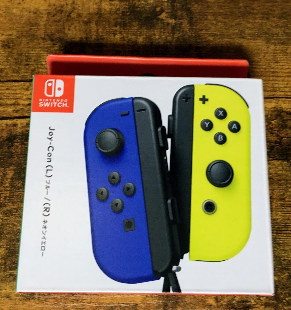 第4世代 ジョイコン 任天堂 純正品 Joy-Con ブルー ネオンイエロー 任天堂スイッチ スイッチ switch Nintendo エルshop ゲームエルshop拍卖
