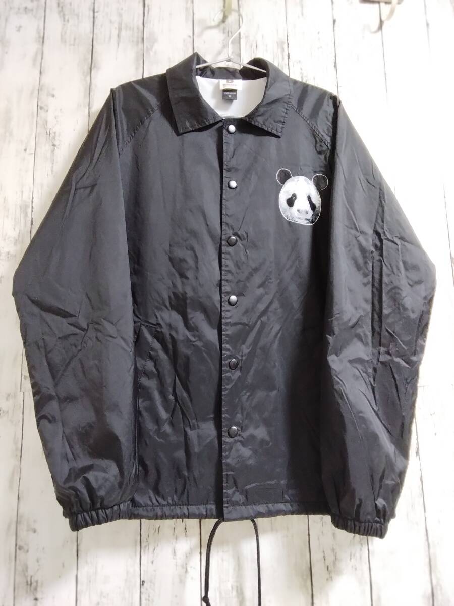 ★5%OFF★送料無料★BEIMAR ★コーチジャケット/S/BLACK /ナイロンジャンパー/パンダ/防風/撥水/男女兼用/訳あり拍卖