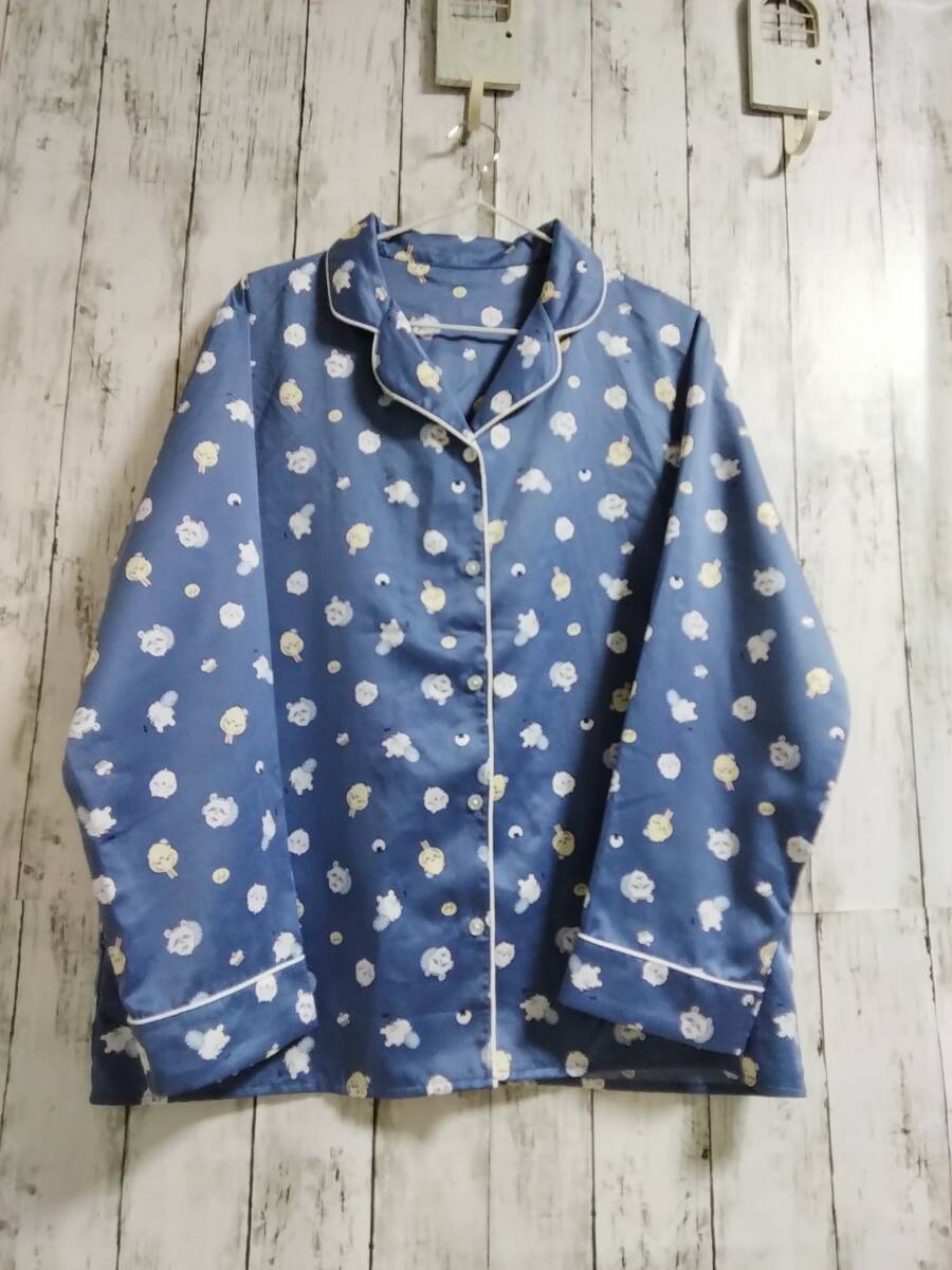 ★4%OFF★送料無料★GU★パジャマ/ちいかわ/XL/ネイビー系/上のみ/うさぎ/モモンガ/レディース/USED拍卖