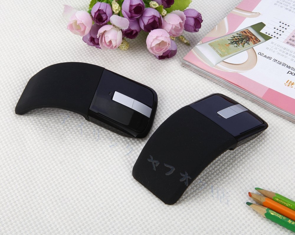 ☆新品アークタッチ型マウス ワイヤレス ブルートゥース /マイクロソフト ロジクール bluetooth USBノートパソコン トラックボー拍卖