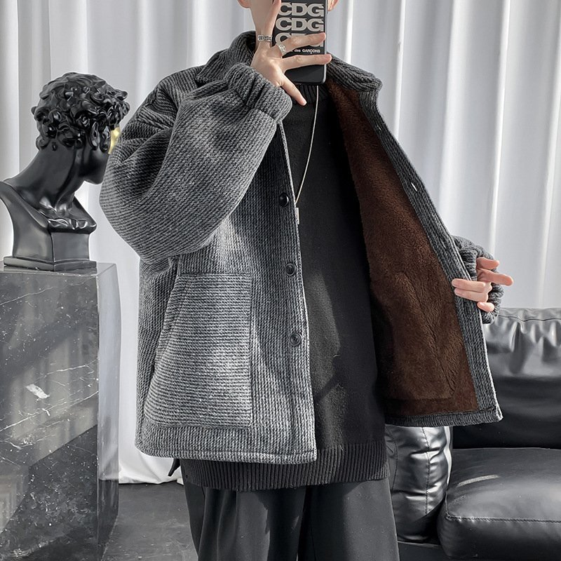 新品 秋冬 コーデュロイ アウター 防寒 あったか 暖かい 秋冬 中綿コート メンズ 中綿ジャケット 裏起毛 ブルゾン DYL299拍卖