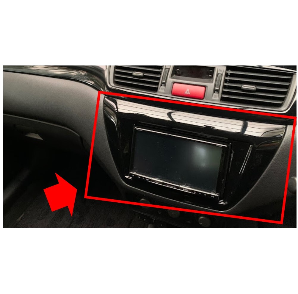 ★新品 未使用 純正部品 三菱 ランサーエボリューション IX MR CT9W オーディオパネル ピアノブラック 流用 おしゃれ ドレスアップ レア★拍卖