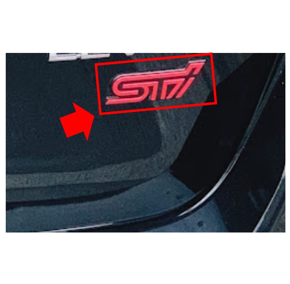 ★新品 未使用 純正部品 スバル サンバー トラック STI エンブレム オーナメント インプレッサ WRX STI GD 後期 リアエンブレム 流用★拍卖